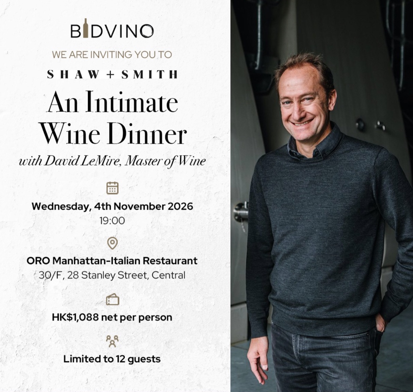 Exploring Shaw + Smith with Master of Wine David LeMire